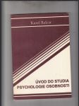 Úvod do studia psychologie osobnosti - náhled