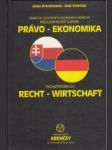 Nemecko slovenský a slovensko nemecký prekladateľský slovník. Právo-ekonomika - náhled