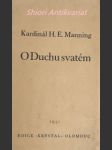 O duchu svatém - manning henry edward - náhled