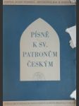 Písně k sv. patronům českým - pospíšil josef - náhled