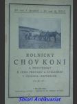 Rolnický chov koní a prostředky k jeho provozu a zvelebení v českosl. republice - babor josef / šulc karel - náhled