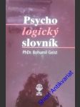 Psychologický slovník - geist bohumil - náhled