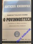 O povinnostech - cicero marcus tullius - náhled