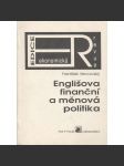 Englišova finanční a měnová politika (Karel Engliš) - náhled