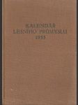 Kalendář lesního průmyslu 1955 - náhled