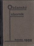 Občanský sborník - Ročenka 1928 - náhled