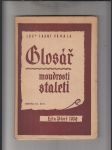 Glosář moudrosti staletí. Kniha III. Moudrost česká. Díl I., II., III. (3 sv.) - náhled