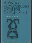 Počátky slovanského osídlení našich zemí - náhled