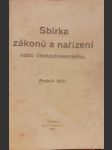 Sbírka  zákonů a nsbírka zákonů a nařízení státu československého - ročník 1931 - náhled