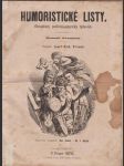 Humoristické listy roč. xii. 1870  - obrázkový politicko-satirický týdenník - náhled