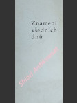 Znamení všedních dnů - veselý josef - náhled