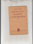 Dnešní stav filosofie a psychologie - náhled