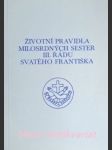 Životní pravidla milosrdných sester iii. řádu svatého františka pod ochranou svaté rodiny v lechovicích - náhled