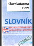 Slovník najpoužívanejších anglických skratiek v medicíne a vo farmácii - náhled