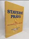 Stavební právo díl 1.: Stavební právo a veřejné - náhled