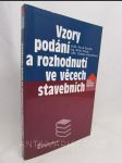 Vzory podání a rozhodnutí ve věcech stavebních - náhled