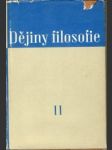 Dejiny filozofie II. XV.-XVIII. století - náhled