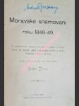 Moravské sněmování roku 1848-49 - dvořák jindřich - náhled