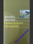 Francouzský testament - makine andrei - náhled