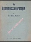 Die Geheimnisse der Magie. Aus der Lebensgeschichte eines taubstummen Hellsehers - AMTHOR Heinrich - náhled