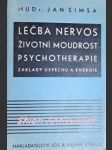 Léčba nervos životní moudrost psychoterapie - základy úspěchu a energie - šimsa jan - náhled