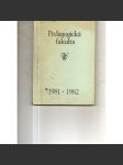 Pedagogická fakulta 1981 1982 - náhled