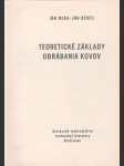 Teoretické základy obrábania kovov - náhled