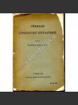 Přehled literatury byzantské (byzantská literatura, říše, mj. Teologie, poesie satirická, Enkomion, Epigram, Báje zvířecí) - náhled