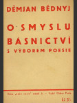 O smyslu básnictví - náhled