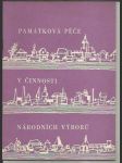 Památková péče v činnosti Národních výborů - náhled