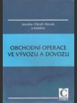 Obchodní operace ve vývozu a dovozu - náhled