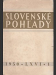 Slovenské pohľady 1950 č. 1. roč. 66. - náhled