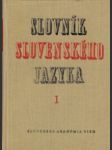 Slovník slovenského jazyka I. a-k - náhled