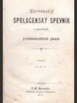 Slovenský spoločenský spevník - náhled