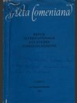 Acta Comeniana I. Revue internationale des etudes comeniologiques - náhled