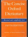 The Concise Oxford Dictionary - náhled