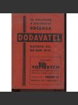 Dodavatel. Čs. politická a obchodní ročenka na rok 1937, ročník XII. (obchod, kalendář, reklama, adresář - první republika) - náhled