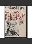 Důvěrné listy Václava Klementa Klicpery (Václav Klement Klicpera) - náhled