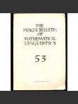 The Prague Bulletin of Mathematical Linguistics 53 (1990) - náhled