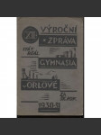 Dvanáctá výroční zpráva státního reálného gymnasia v Orlové za školní rok 1930-31 (Orlová) - náhled