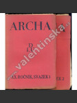 Archa: Revue pro literaturu..., r. XX. (1932) - náhled