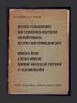 Německo-české a česko-německé odborné názvosloví poštovní a telekomunikační - náhled