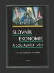 Slovník ekonomie a sociálních věd - náhled