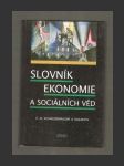 Slovník ekonomie a sociálních věd - náhled