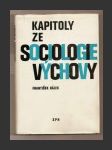 Kapitoly ze sociologie výchovy - náhled