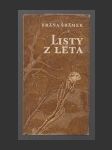 Listy z léta - náhled