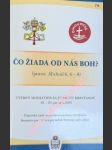 Čo žiada od nás Boh ? ( porov. Micheáš 6, 6 - 8 ) Týždeň modlitieb za jednotu krestanov 18. - 25. januára 2013 - Pápežská rada na podporu jednoty krestanov / Komisia pre vieru a poriadok Svetovej rady cirkví - náhled