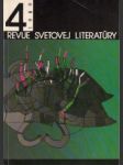 Revue svetovej literatúry 1989 č. 4. roč. 25. - náhled