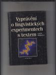 Vyprávění o lingvistických experimentech s textem - náhled