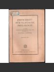 Zeitschrift für slavische Philologie; sv. XXVII, sešit 1 [Časopis pro slovanskou filologii] - náhled